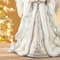 Glitzhome® 16.5" Faux Fur Elegant Christmas Angel Tree Topper
